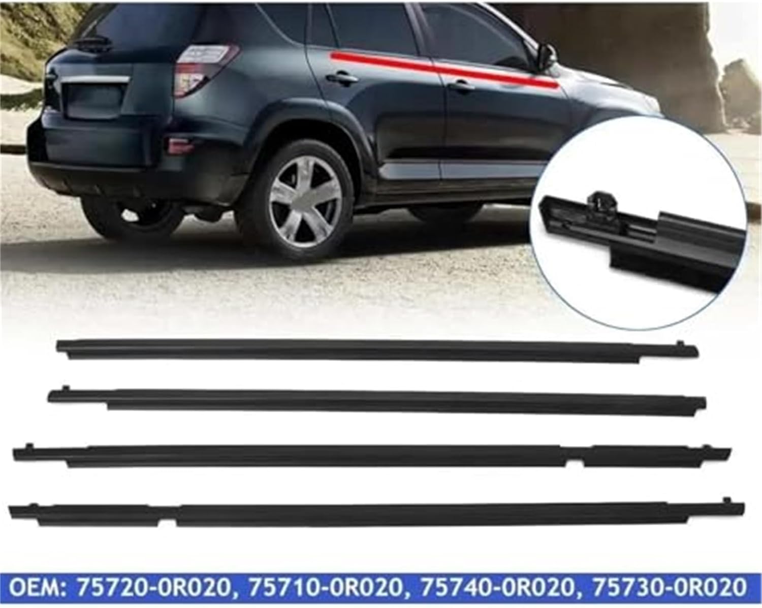 HUVNEXA 車ドアエッジプロテクター、、RAV4、2009 2010 2011